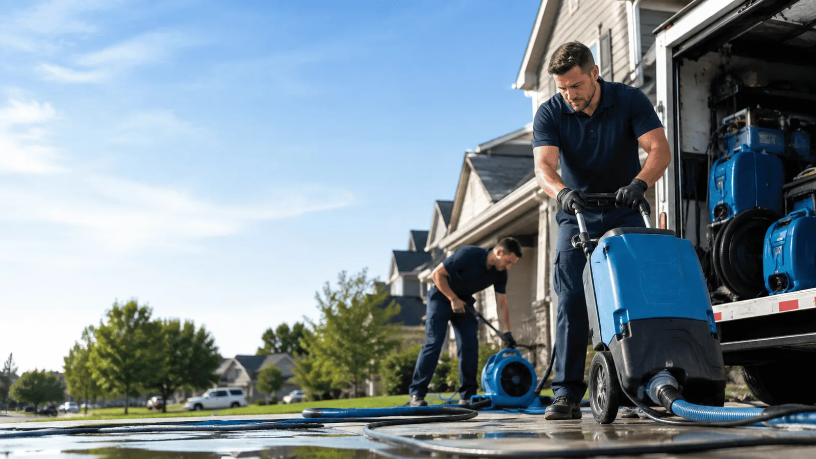 Dehumidification being performed in East Ellijay, GA